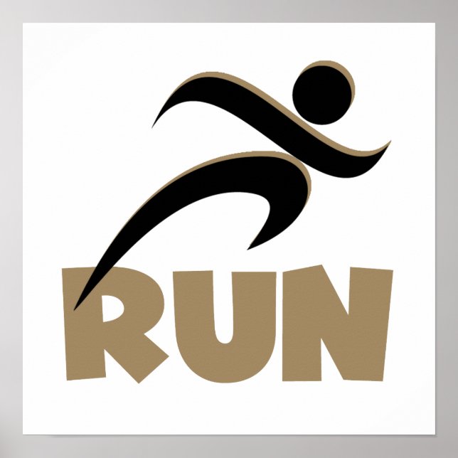 RUN Tan Poster (Vorne)