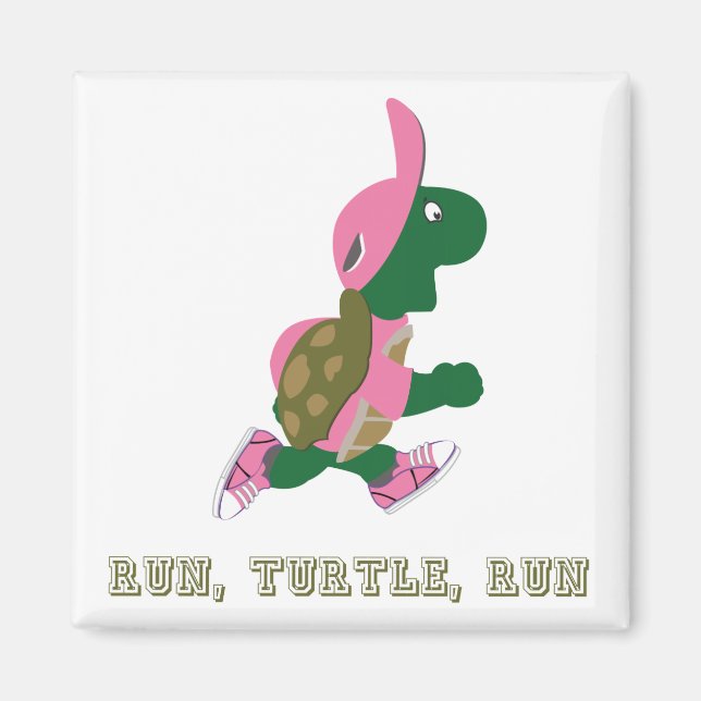 Run, Turtle, Run Magnet (Vorne)