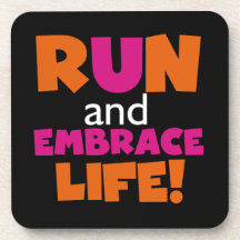 Run und Embrace Life Orange Pink