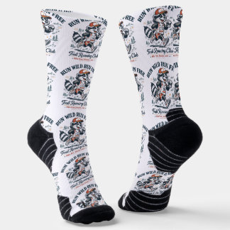 Run Wild Run Free Trail Running Club T-Shirt Socken