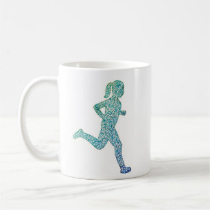 "Run with Endurance" Girl Runner  Kaffeetasse