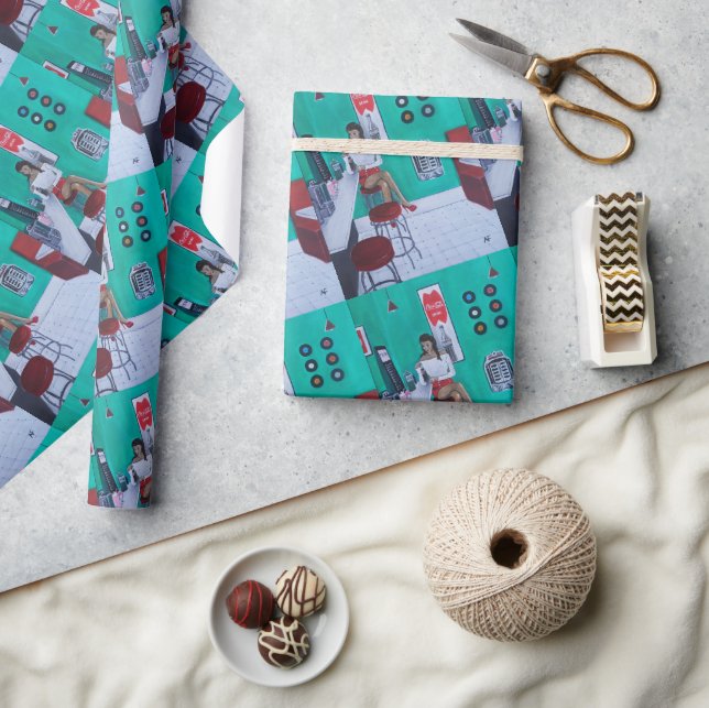 Runaround Sue Painting by Alfred Fox Geschenkpapier (Kunsthandwerk)