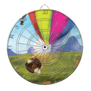 Runaway Cartoon Balloon Dartscheibe