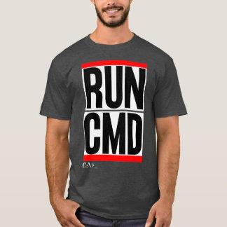 RunCMD Funny Command Prompt Computer-Programmierer T-Shirt