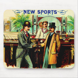 Rund 1900 New Sports Cigarren-Box-Label Mousepad