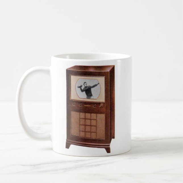 Rund 1951 Set mit Fußballvorführung Kaffeetasse (Links)