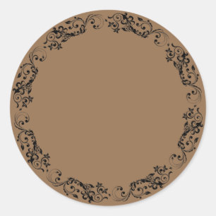 Rund-Aufkleber für elegante Blanken Runder Aufkleber