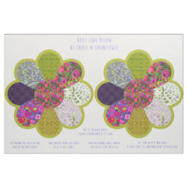 Rund Blume Kissenkkit im Stilstil schneiden und nä Stoff