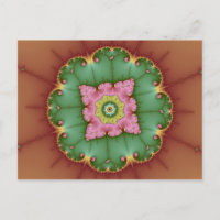 Rund - Fraktal Postkarte