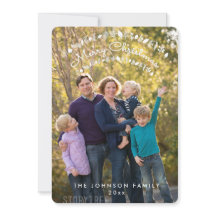 Rund fröhliches Weihnachts-Foto