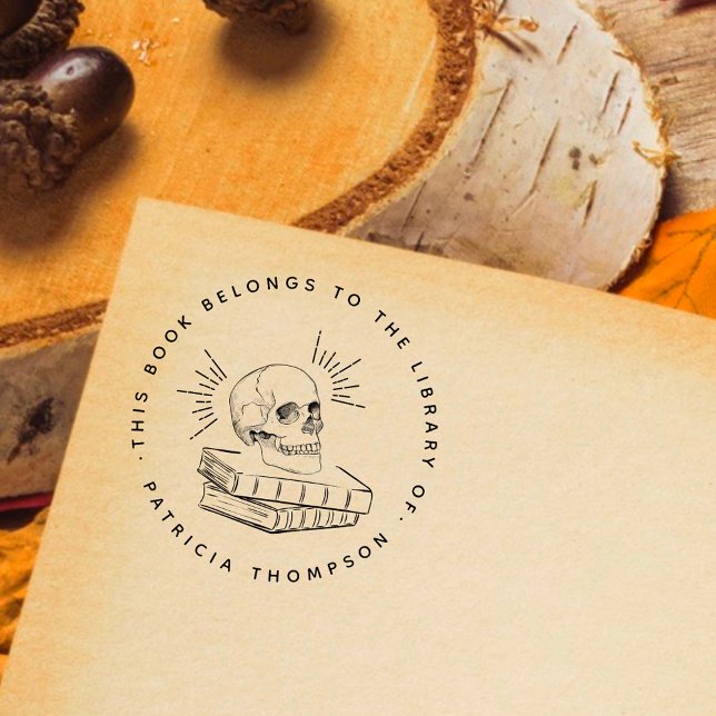 Rund Gothic Skull Custom Book aus der Bibliothek Gummistempel (Von Creator hochgeladen)