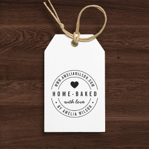 Rund moderne Zuhause gebacken mit Liebe Herz Permastempel