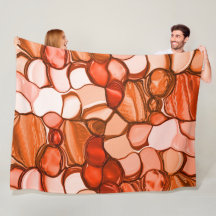 Rund neunfache Formen wie Samen, Korallenfarben un