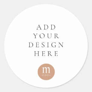 RUND ODER PLATZ RUNDER AUFKLEBER