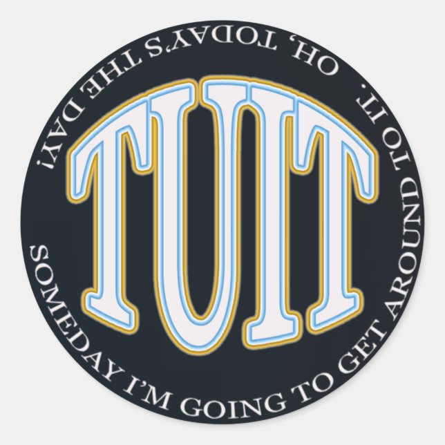 rund runder aufkleber (Vorderseite)