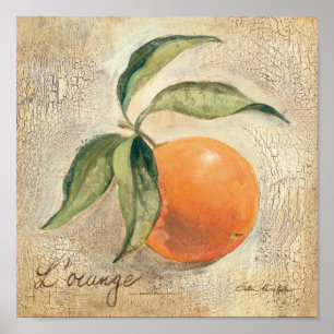 Rund Shiny Orange Frucht Poster