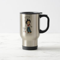 Rund sie oben! Cowboy-Strichmännchen-Tasse