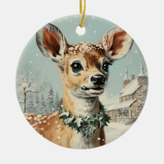 Rund trendy Layers, Xmas Keramik Ornament