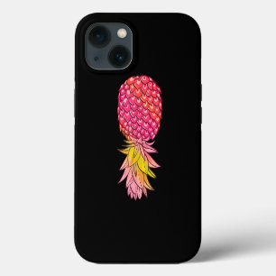 Rund um Ananas gestörter Sommerfruchtschwin iPhone 13 Hülle
