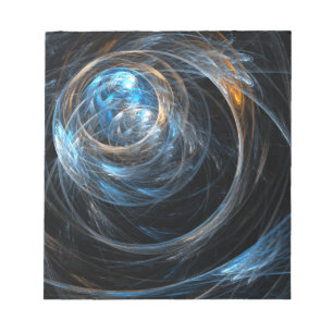 Rund um das World Abstrakt Art Notepad Notizblock