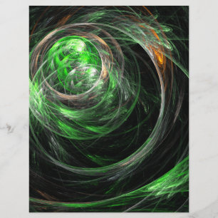 Rund um das World Green Abstrakt Art Letterhead