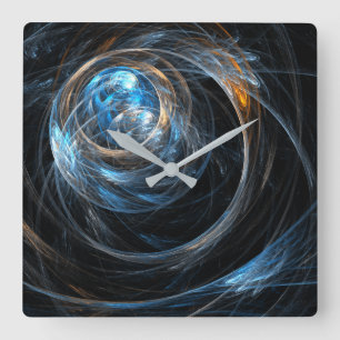 Rund um den Abstrakten Kunstplatz der Welt Quadratische Wanduhr
