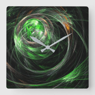Rund um den Abstrakten Kunstplatz der Welt Quadratische Wanduhr