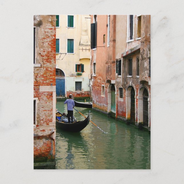 Rund um die Ecke Gondolier Postkarte (Vorderseite)