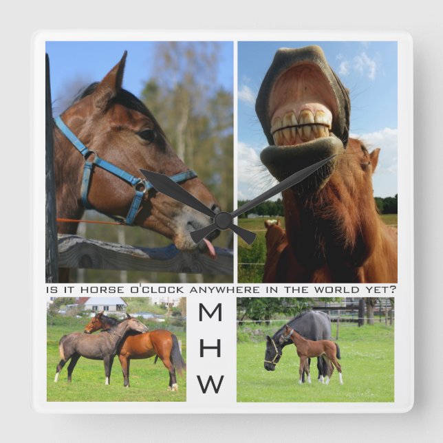 Rund um die Uhr "Custom Horse" (Vorderseite)