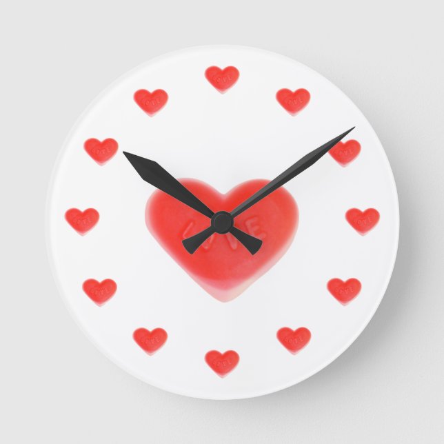 Rund um die Uhr "Herz" des süßen Herzens (Vorderseite)