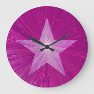 Rund um die Uhr Rosa Star
