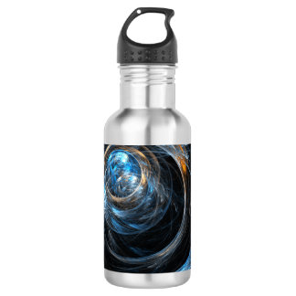 Rund um die Welt - Abstrakte Kunstflasche Trinkflasche