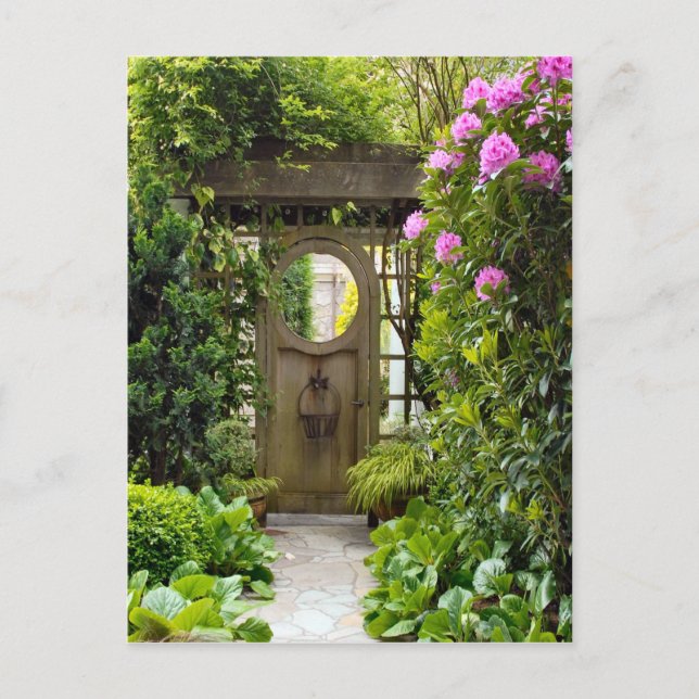 Rund um Großbritannien,    Gartengate, Garten Postkarte (Vorderseite)