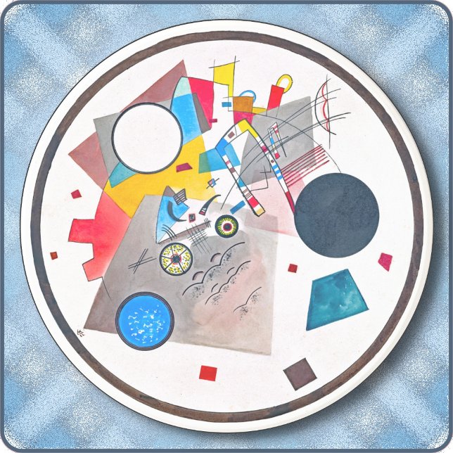 RUND-UNTERSETZER - Lichtkreis (1922) von Kandinsky Getränkeuntersetzer (Von Creator hochgeladen)