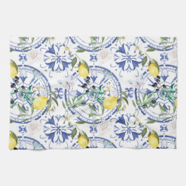 Rund,verziert,spanisch,mediterran,Zitrone, Geschirrtuch