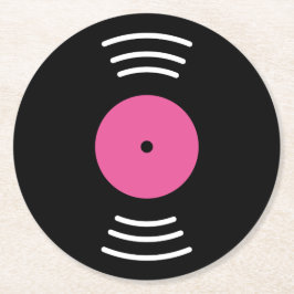 Rund-Vinyl-Schallplatten-Untersetzer-Set Runder Pappuntersetzer