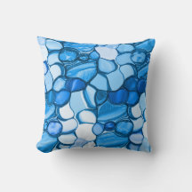 Rund wie Steine in Tönen ähnlich königsblau