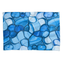 Rund wie Steine in Tönen ähnlich königsblau