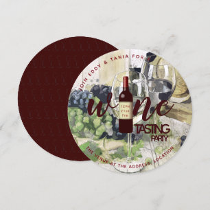 RUND Wine Degustation Party Einladungen