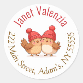 Rundadressen Runder Aufkleber