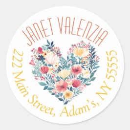 Rundadressen Runder Aufkleber