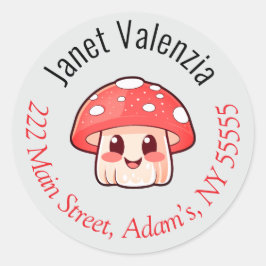 Rundadressen Runder Aufkleber