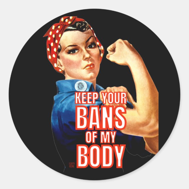 Rundaufkleber "FRAUENRECHTE 101" Runder Aufkleber (Vorderseite)