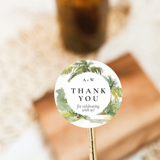 Rundaufkleber für das tropische Ziel Runder Aufkleber (Von Creator hochgeladen)