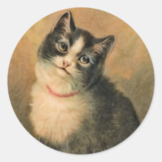 Rundaufkleber für Schwarz und Weiß Runder Aufkleber