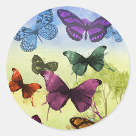 Rundaufkleber, glänzend, groß, 3-Zoll-SCHALTFLÄDEN Runder Aufkleber