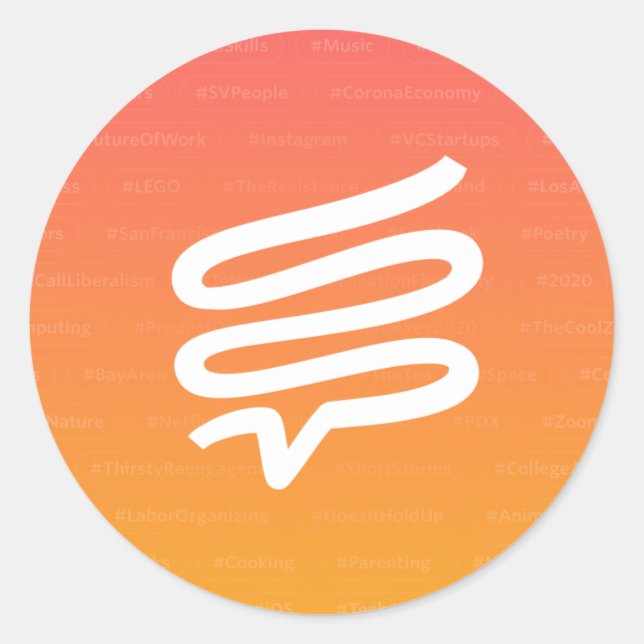 Rundaufkleber mit Telepath-Logo Runder Aufkleber (Vorderseite)