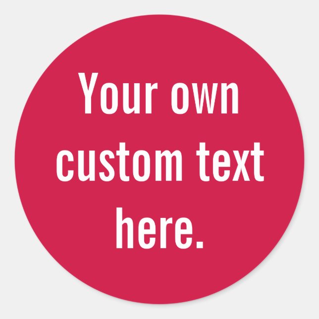 Rundaufkleber Runder Aufkleber (Vorderseite)