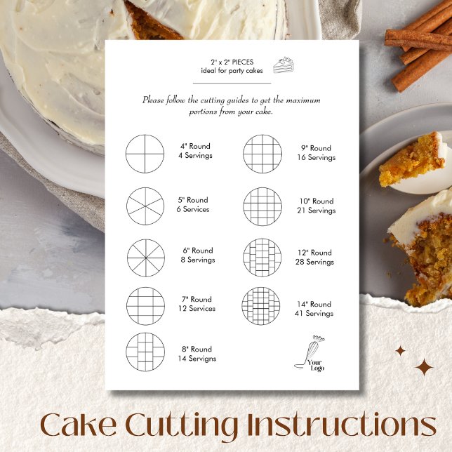 Rundbackhandschuh-Leitfaden (Cake Cutting Guide Round Bakery Simple)