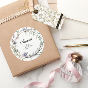 Rundblumen-Hochzeiten-Siegel Runder Aufkleber